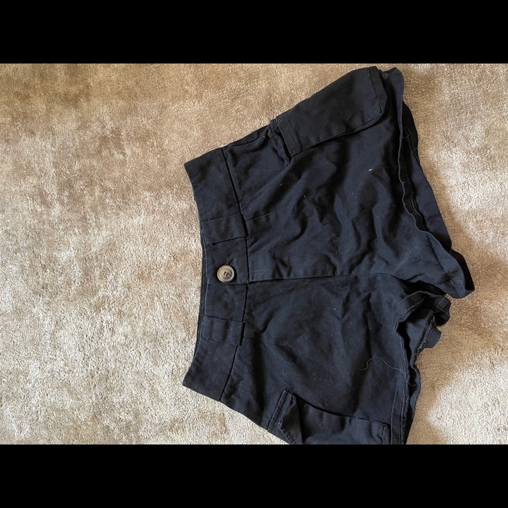 Black Cargo Shorts
